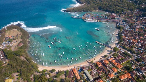 Padang Bai Harbour Bali fast boat to Gili